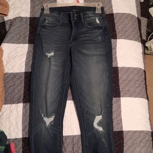 Womens ripped skinny jeans